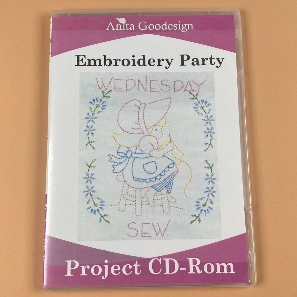 Anita Goodesign Empbroidery Party Project CD-Rom